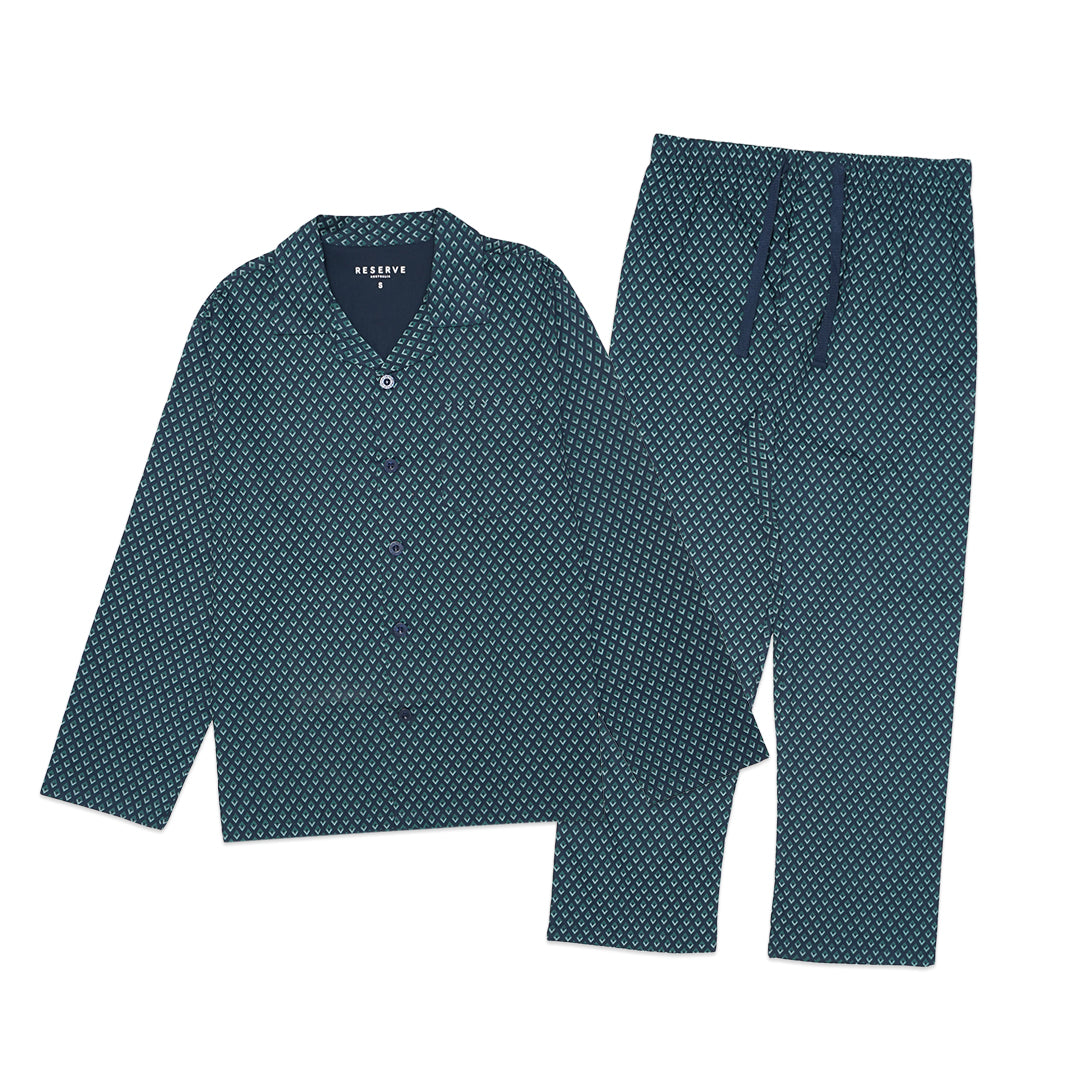 Reserve Patterned Poplin Long Sleeve Pyjama Set