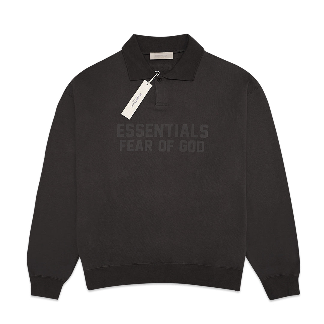 FOG Essentials Center Solid Velvet Polo Sweatshirt