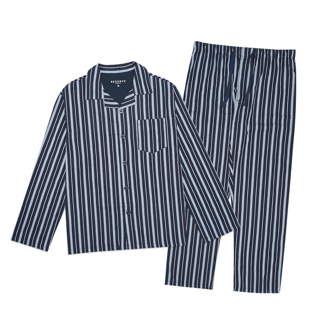 Reserve Patterned Poplin Long Sleeve Pyjama Set