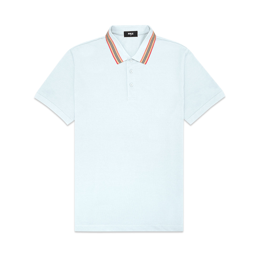 FOLX Icon Stripe Collar Polo Shirt