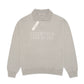 FOG Essentials Center Solid Velvet Polo Sweatshirt
