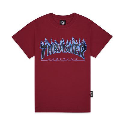 TSR Blue Flame Print T-Shirt