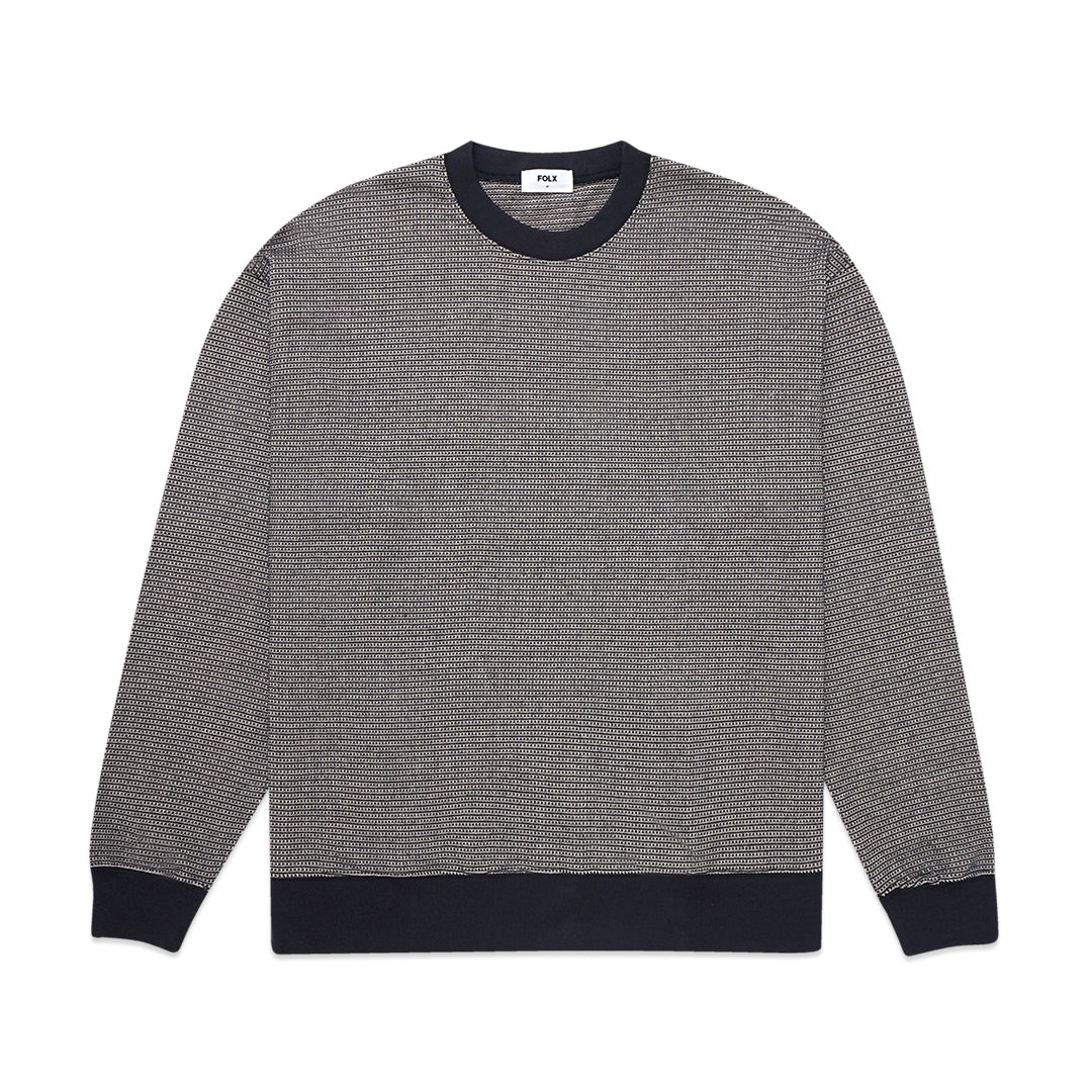 FOLX Patterned Jacquard Knit Sweater