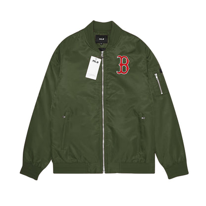 M7B Chest Logo Padded Bomber Jacket