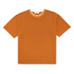 FOLX Round Collar Horizontal Texture T-Shirt
