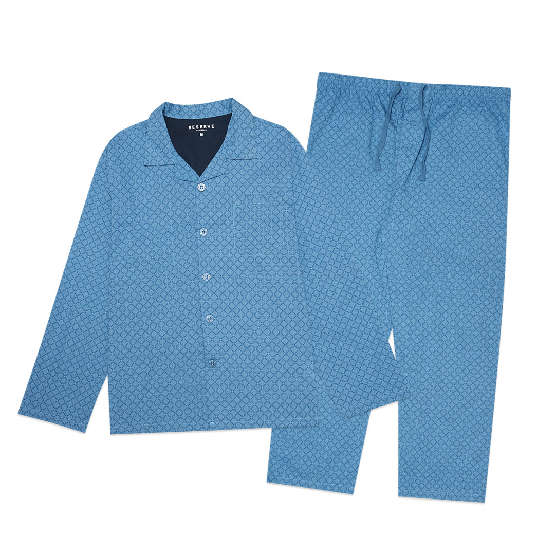 Reserve Patterned Poplin Long Sleeve Pyjama Set