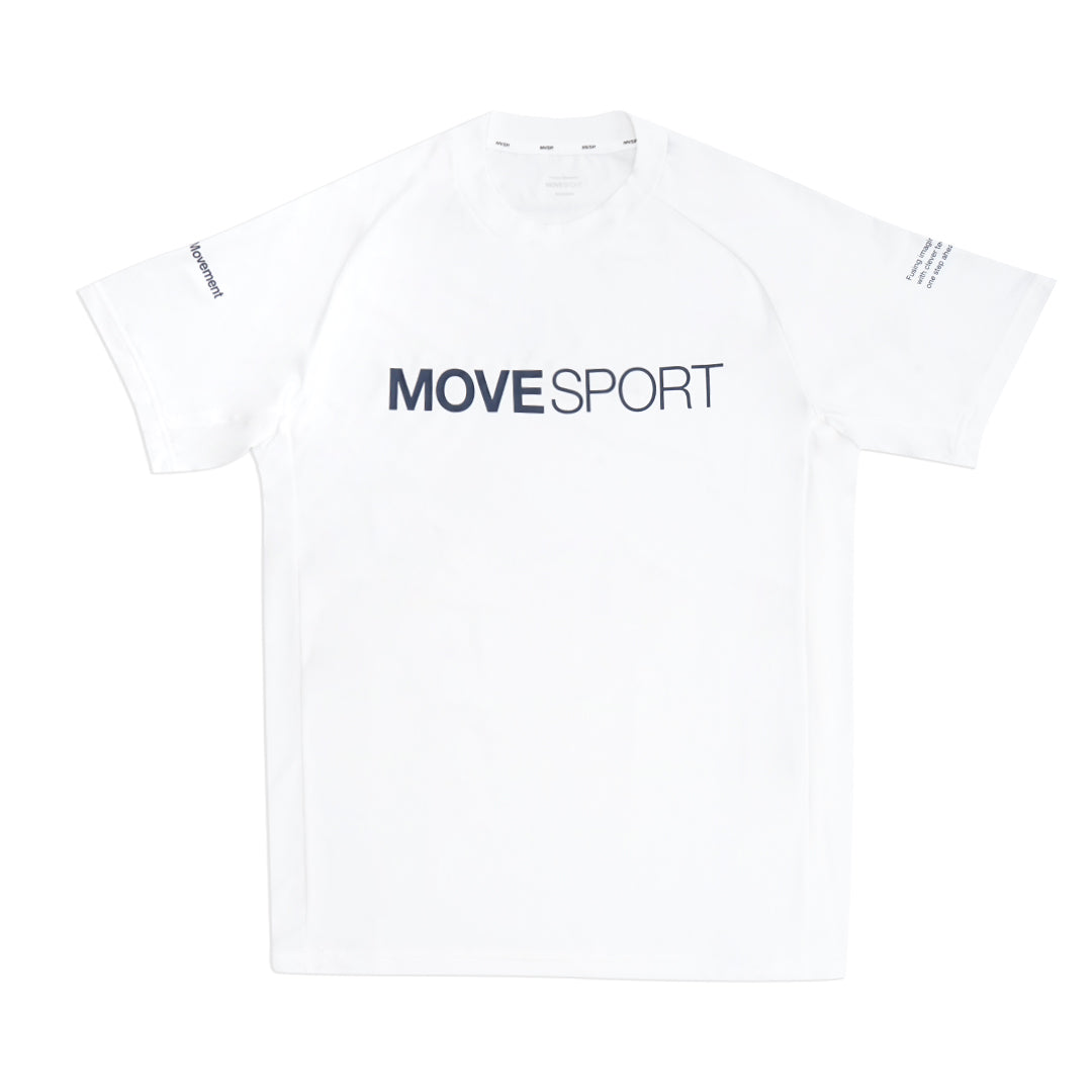 DCT Movesport White Logo Performance T-Shirt