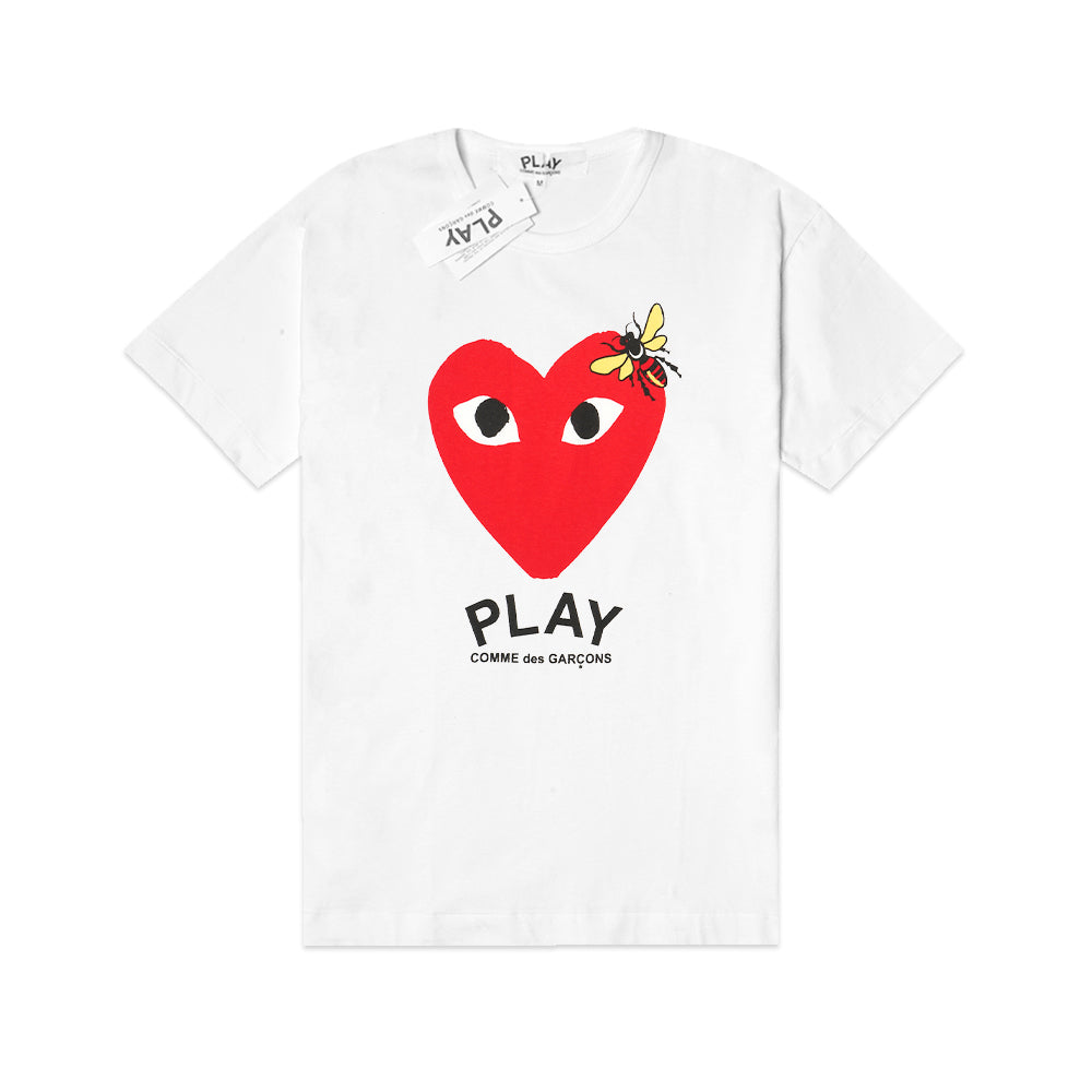 CDG Play Heart and Bee T-Shirt