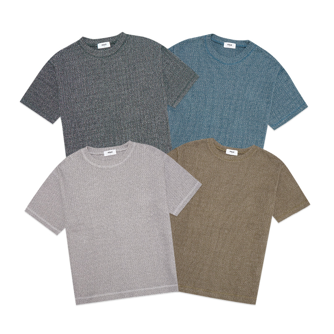 FOLX Knitted Basic T-Shirt