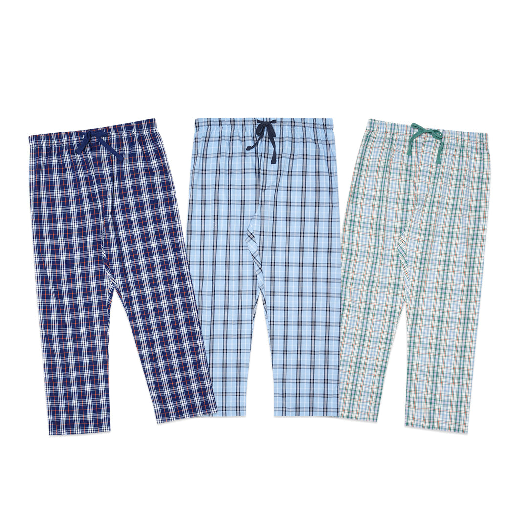 Reserve Checkered Poplin Long Sleeve Pyjama Set