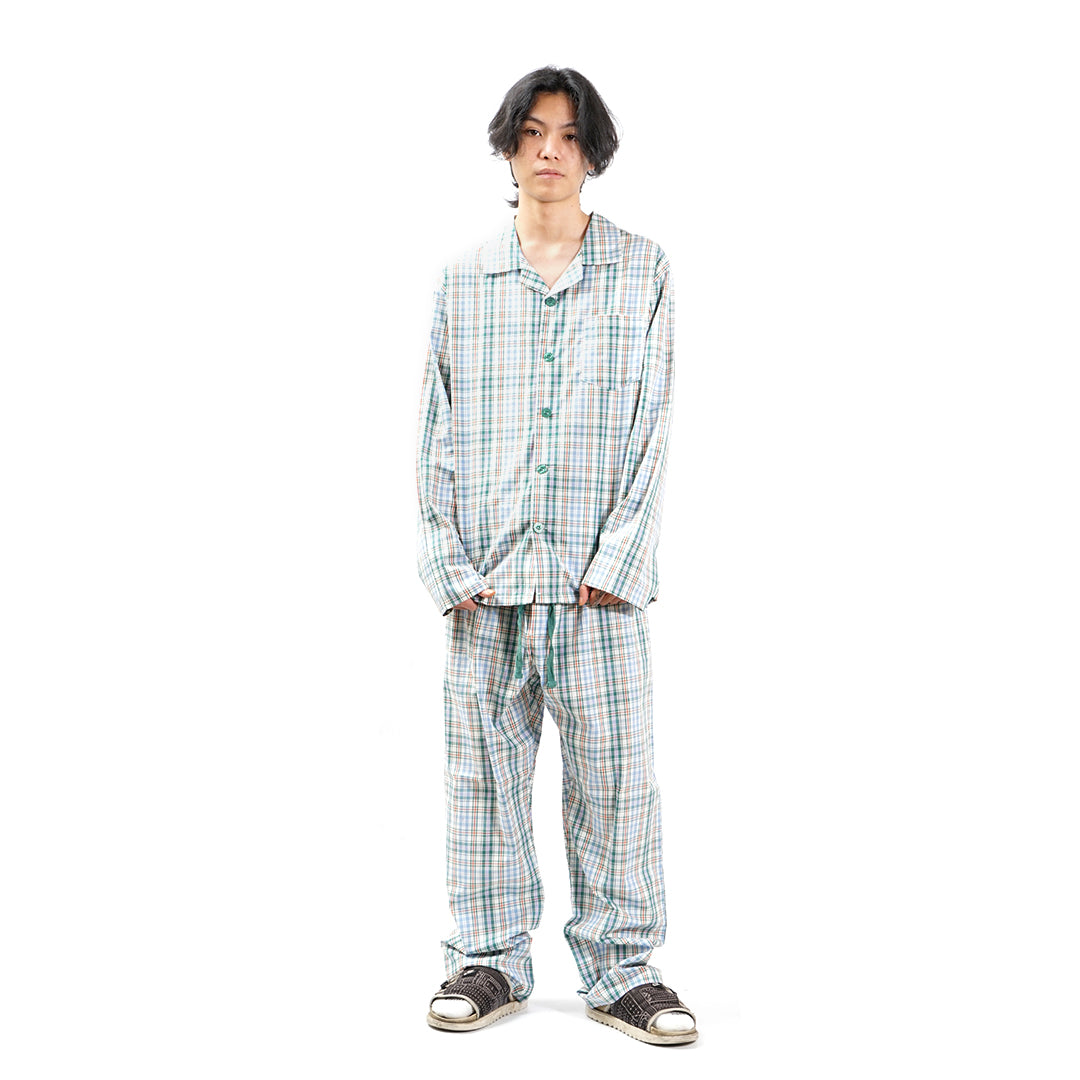 Reserve Checkered Poplin Long Sleeve Pyjama Set