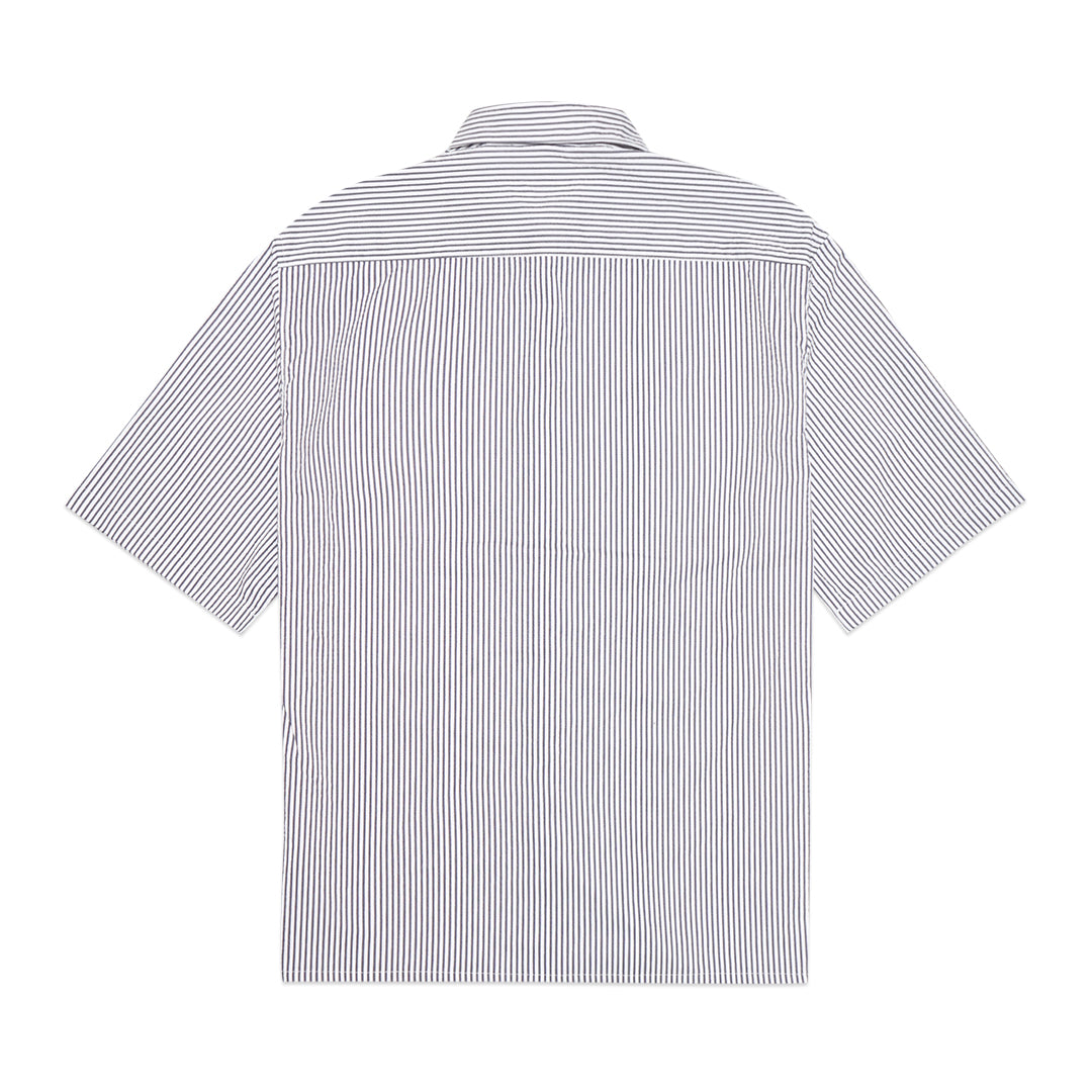 ZRA Stripes Elastic Short Sleeve Shirt