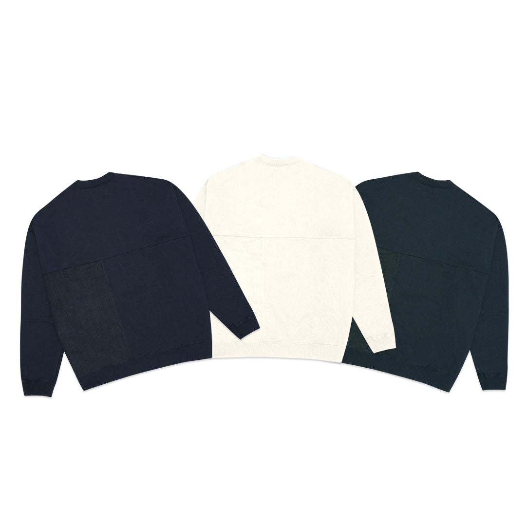 FOLX Fleece Patchwork Sweatshirt