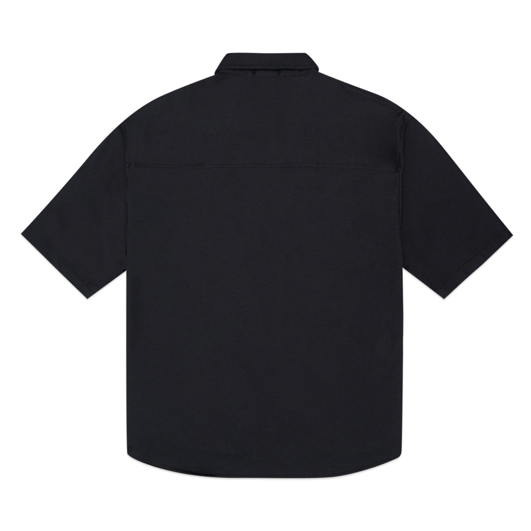 FOLX Double Pockets Textured Short Sleeve Shirt
