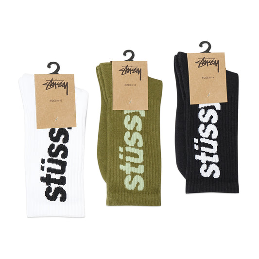 Stussy Helvetica Crew Socks