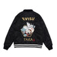 Evisu Taka Embroidered Padded Bomber Jacket