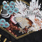 Evisu Taka Embroidered Padded Bomber Jacket