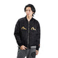 Evisu Taka Embroidered Padded Bomber Jacket