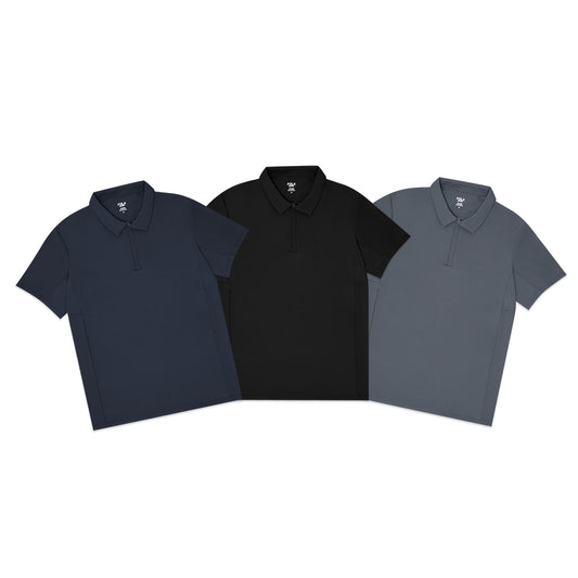FOLX Active Luxtreme Front Zip Polo Shirt