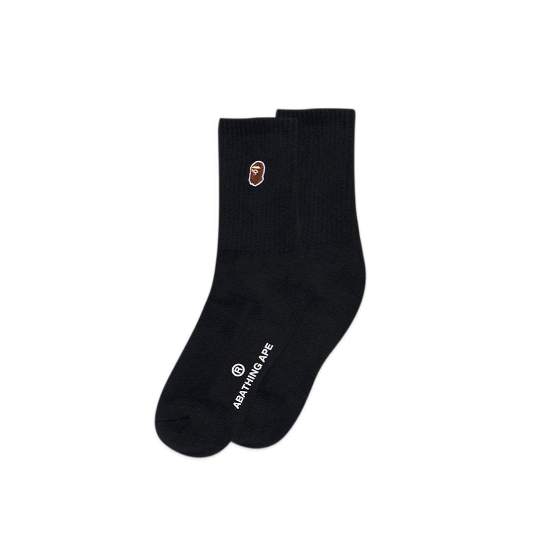 A Bathing Ape Ape Head One Point Mid Socks