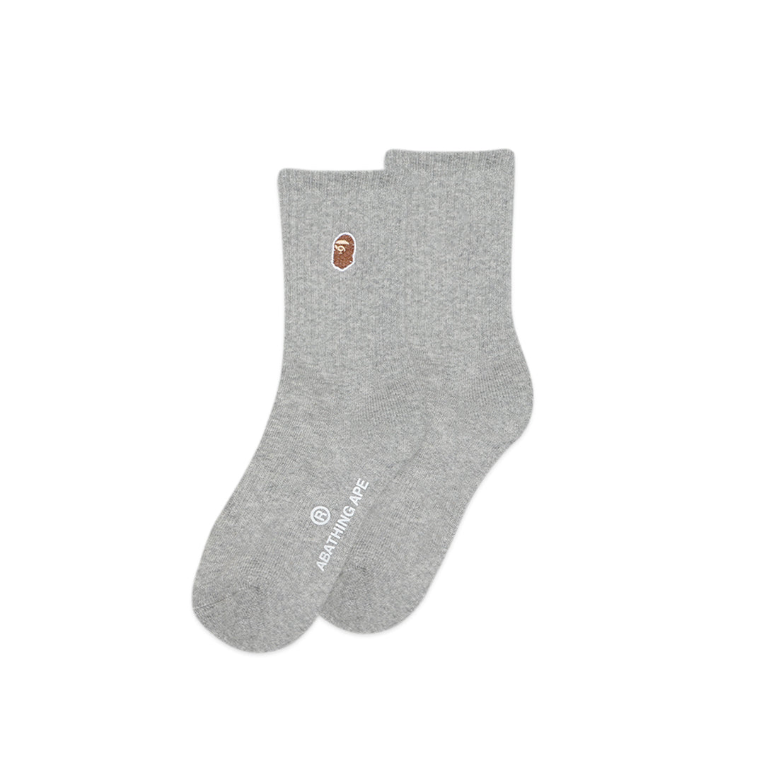 A Bathing Ape Ape Head One Point Mid Socks