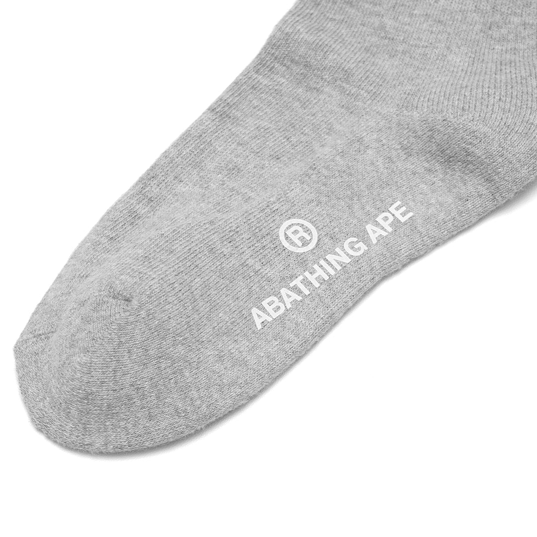 A Bathing Ape Ape Head One Point Mid Socks