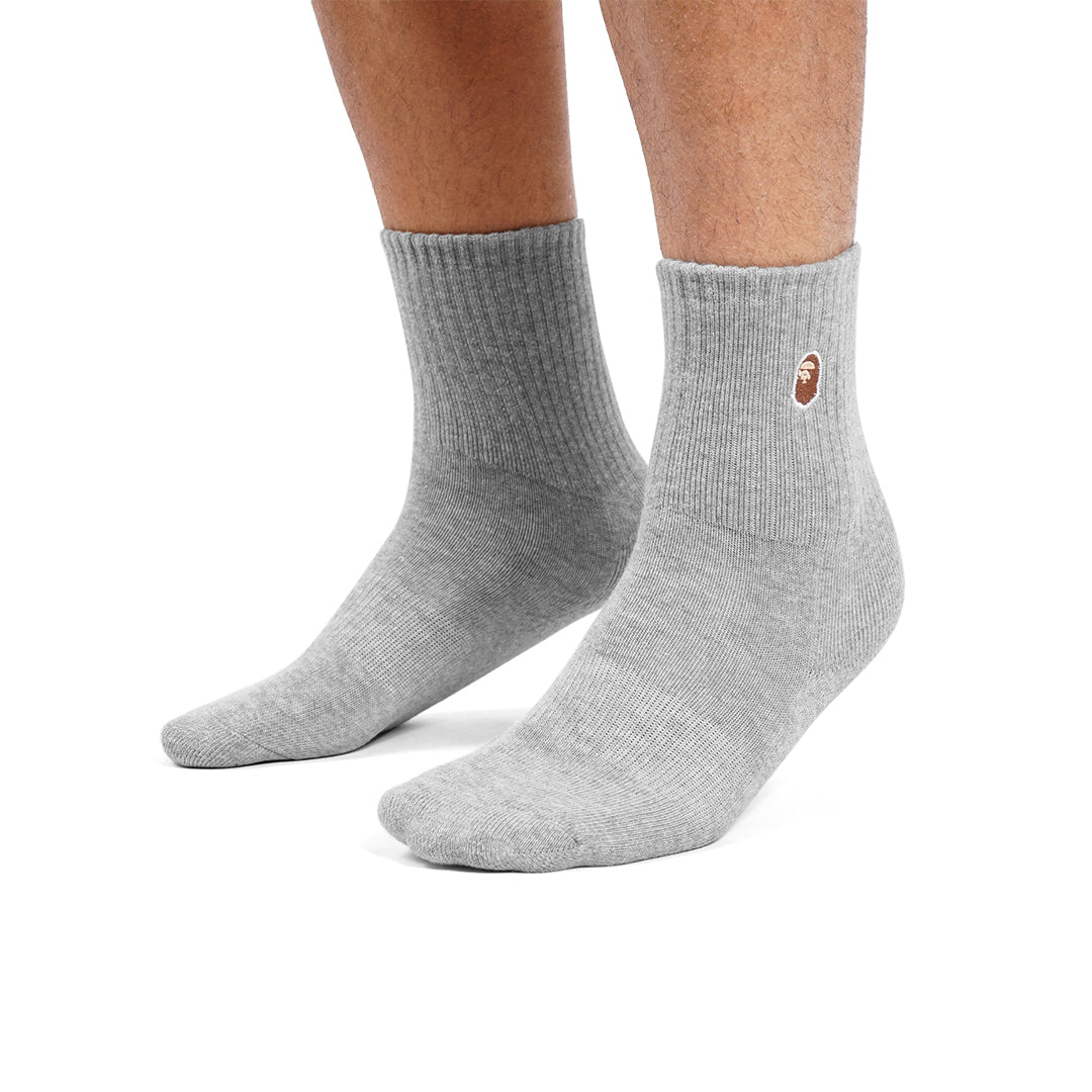 A Bathing Ape Ape Head One Point Mid Socks