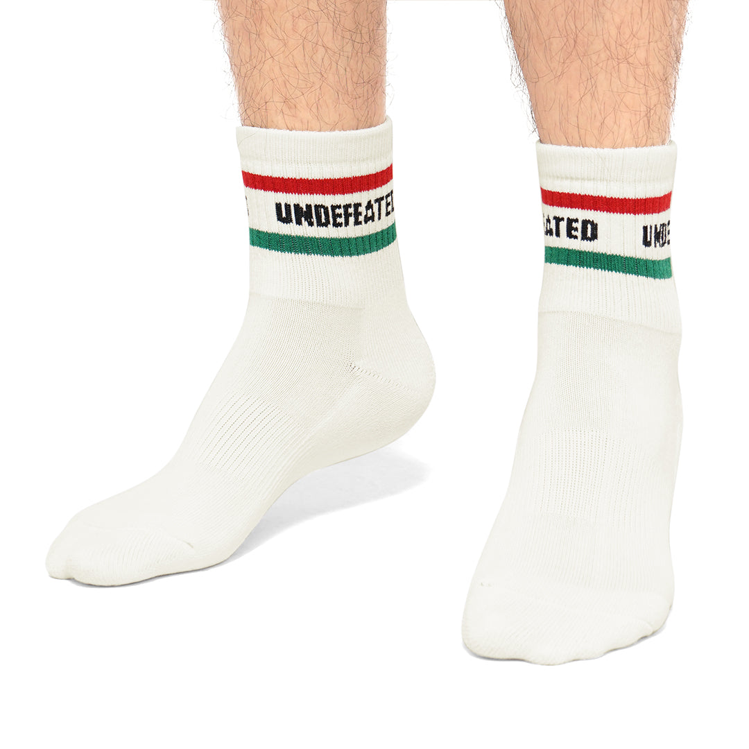 Undefeated Bicolor Stripes Quarter Socks