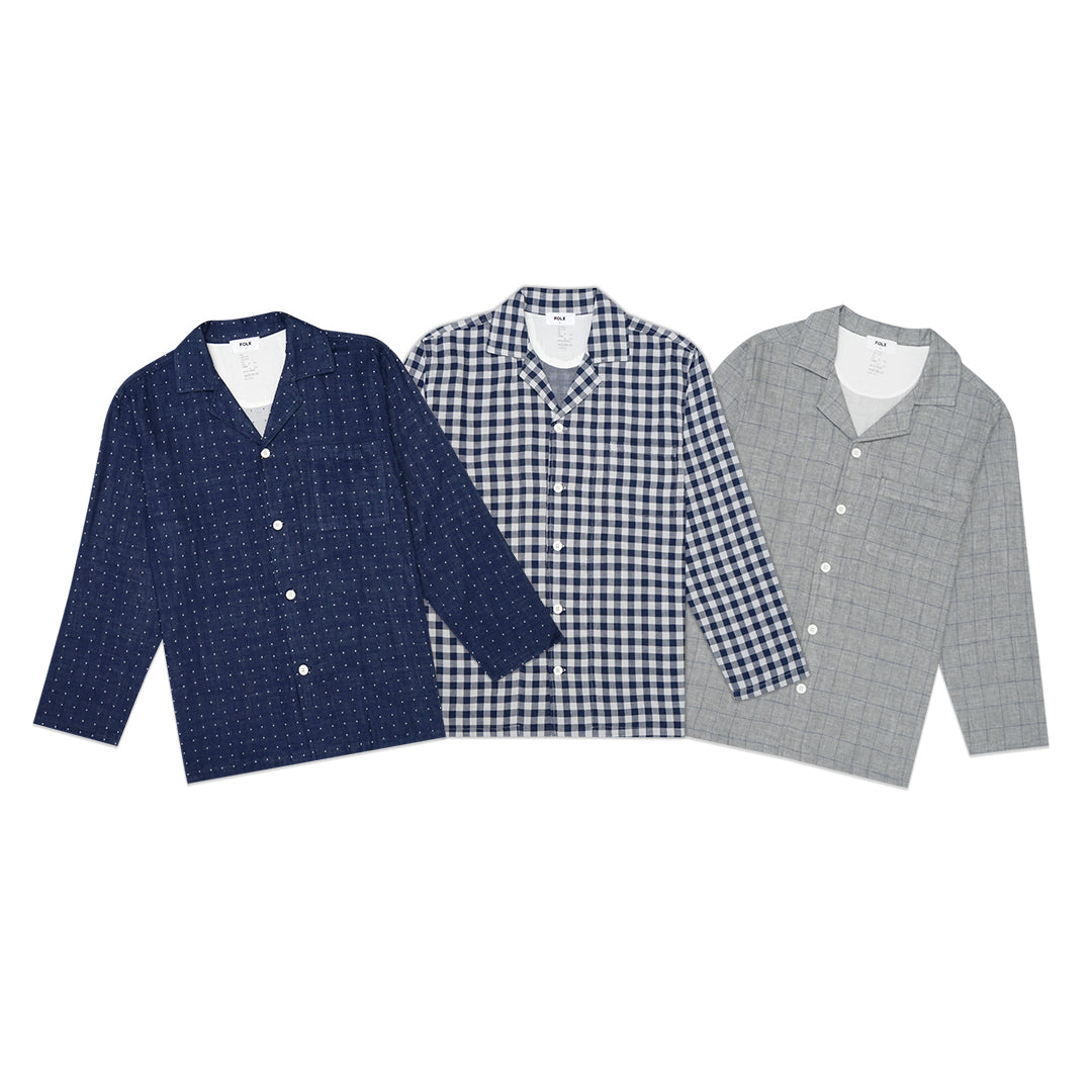 FOLX Patterned Cotton Pyjamas Set