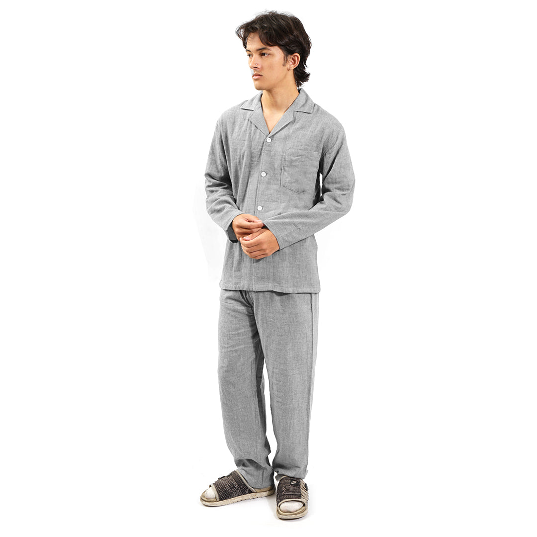 FOLX Solid Cotton Pyjamas Set