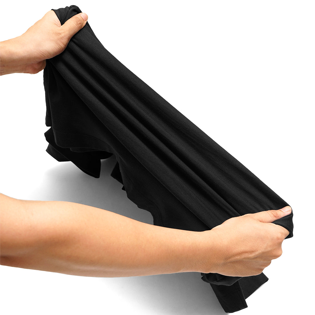 FOLX Half Zipper Elastic Cotton Polo Shirt