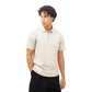 FOLX Half Zipper Elastic Cotton Polo Shirt