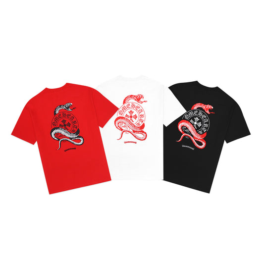 CHR Cross Snake Embroidery T-Shirt