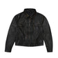 ZRA Faded Effect Faux-Leather Jacket