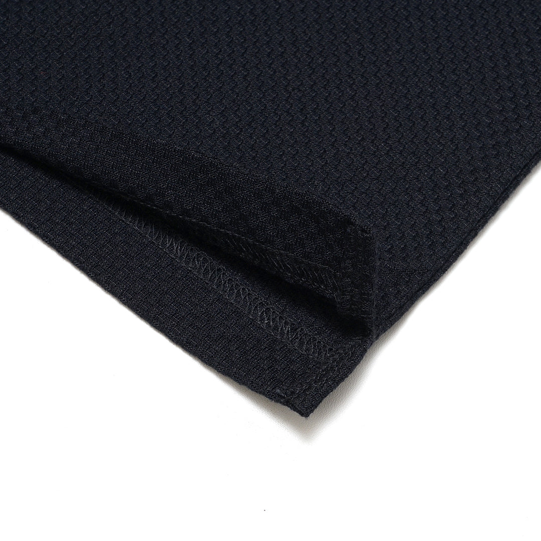 FOLX Solid Square Textured T-Shirt