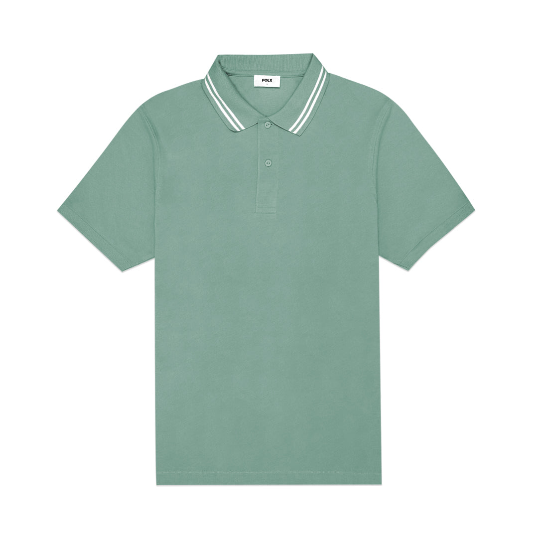 FOLX Twin Tipped Collar Polo Shirt