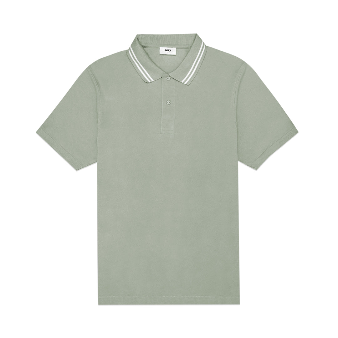 FOLX Twin Tipped Collar Polo Shirt