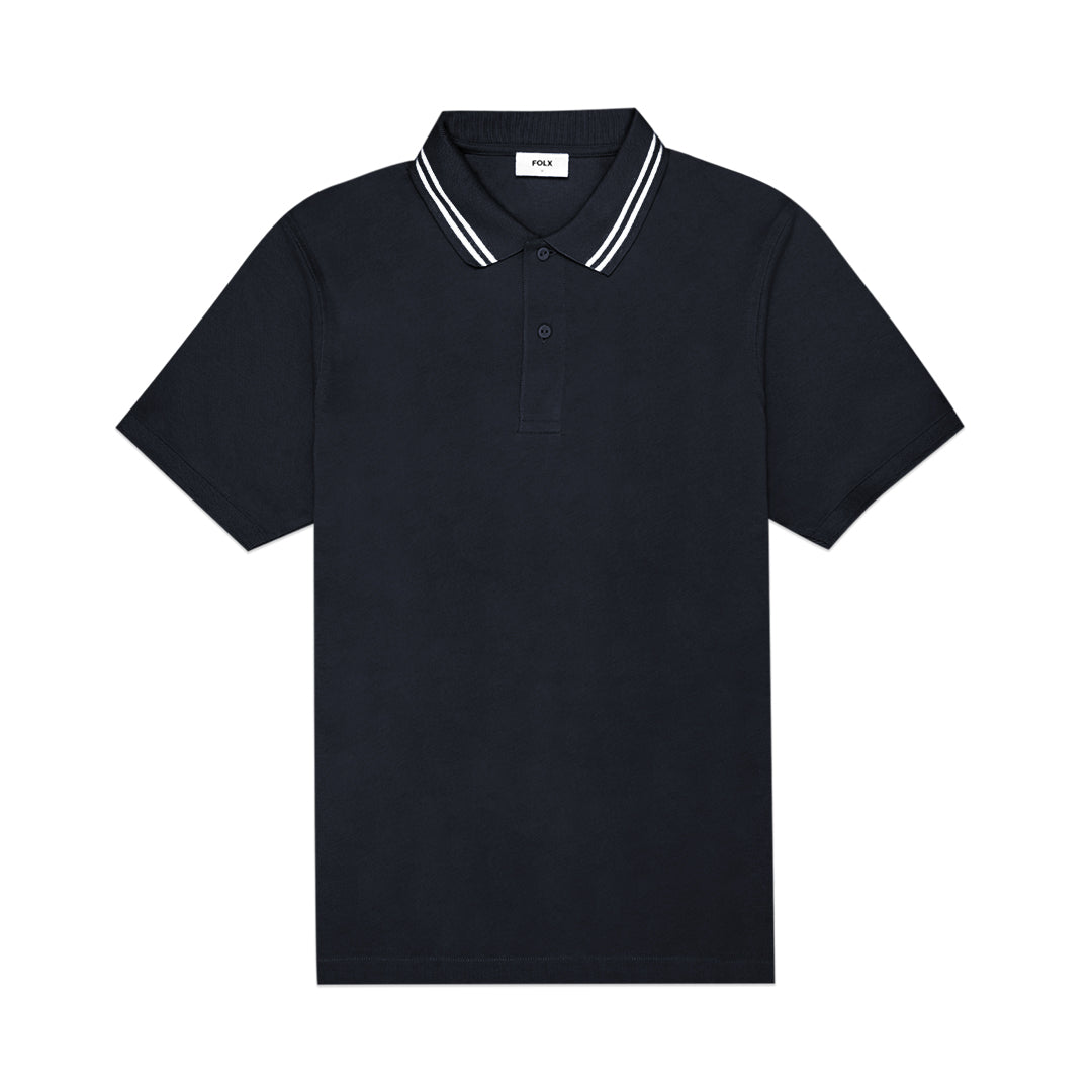 FOLX Twin Tipped Collar Polo Shirt