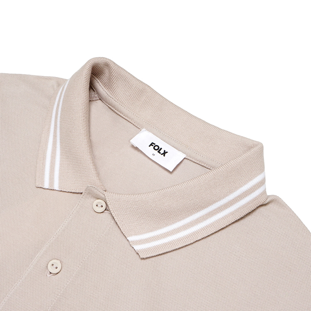FOLX Twin Tipped Collar Polo Shirt