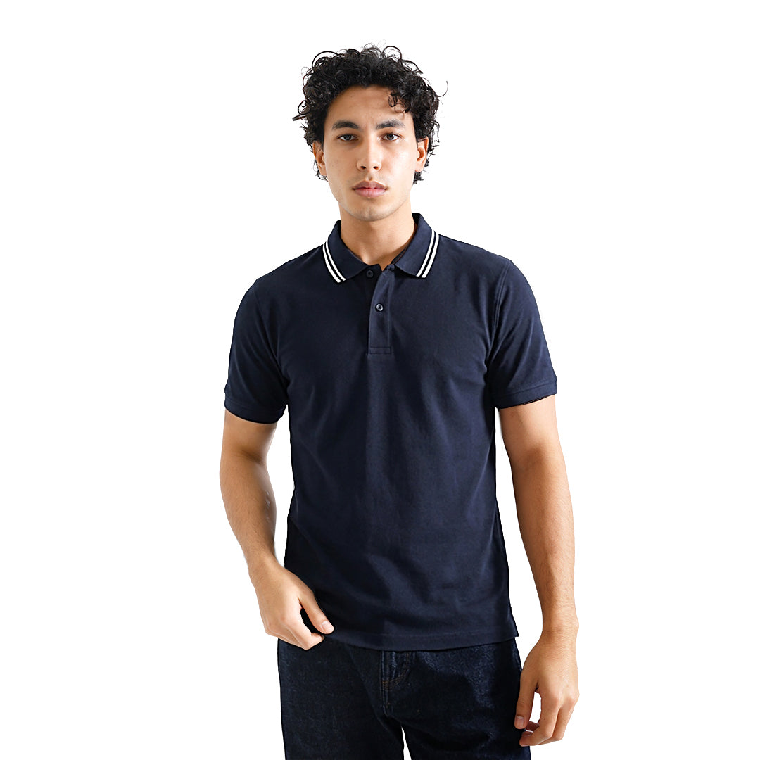 FOLX Twin Tipped Collar Polo Shirt