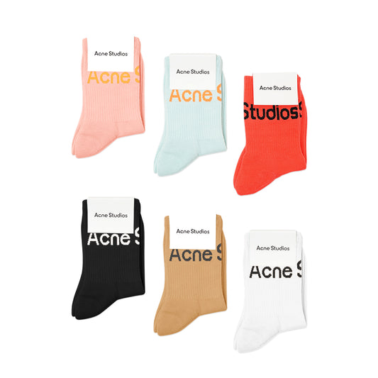 ASD Ribbed Logo Mid Socks