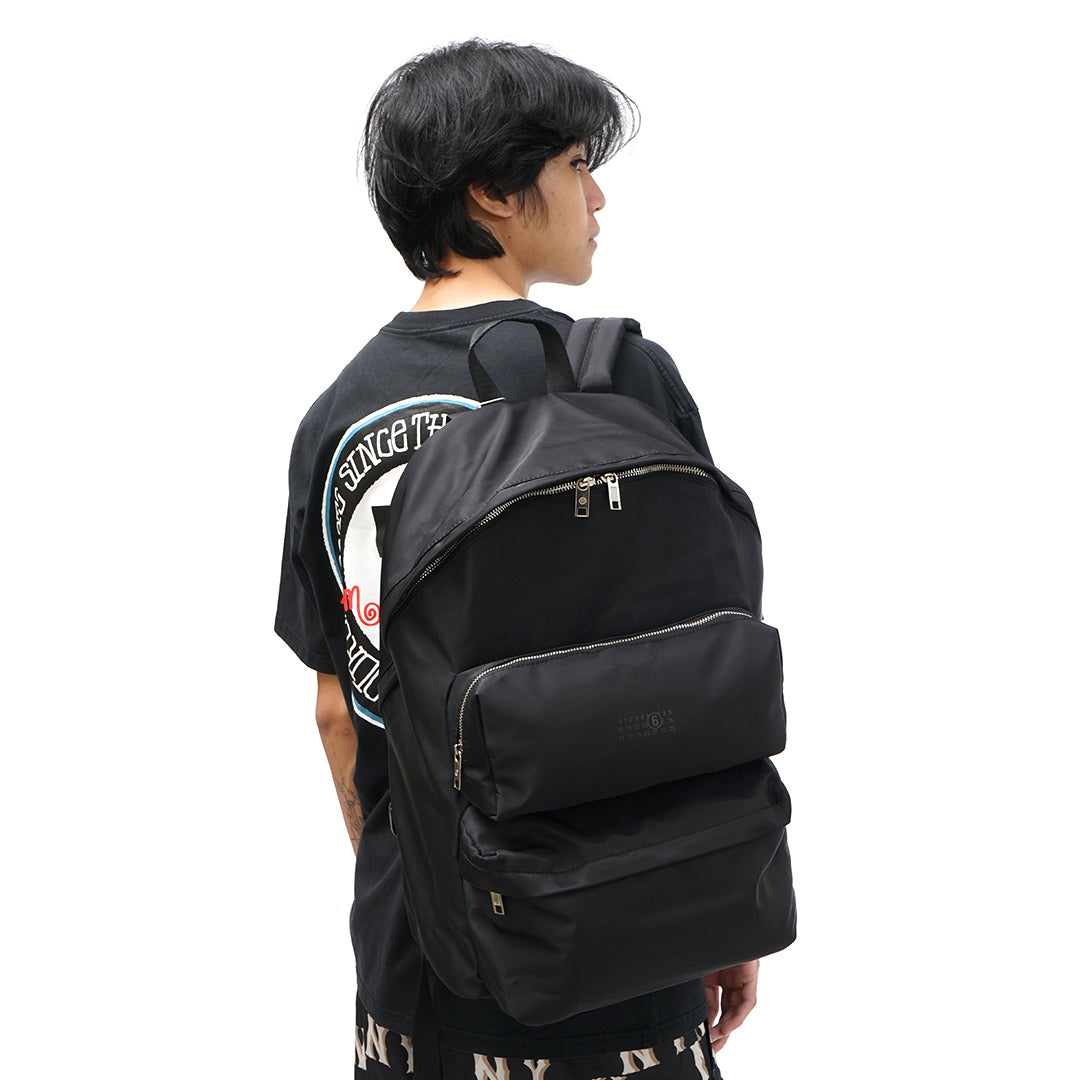 MM6 by MM Three Pockets Nylon Backpack