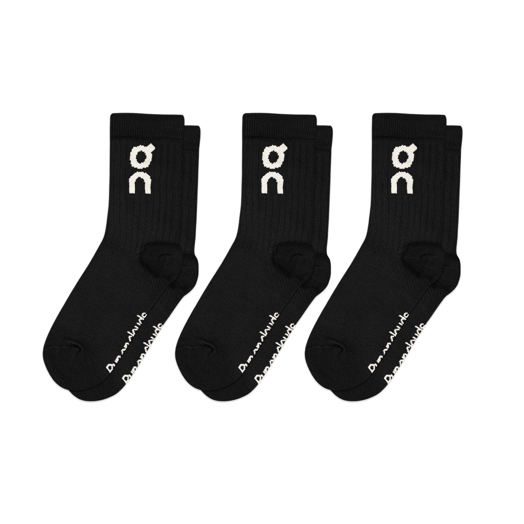 On Cloud Logo Mid Socks 3-Pair Pack