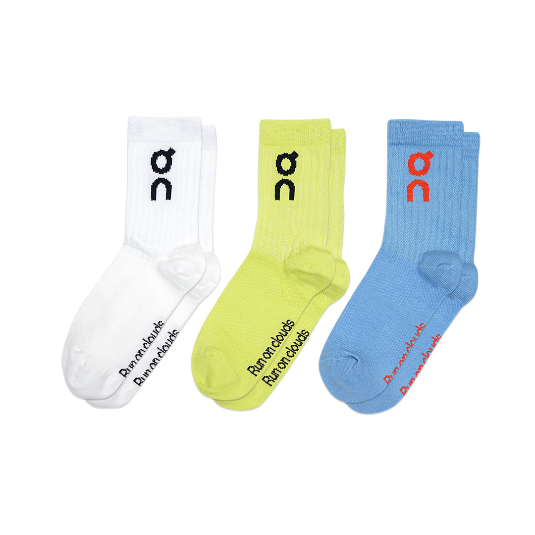 On Cloud Logo Mid Socks 3-Pair Pack