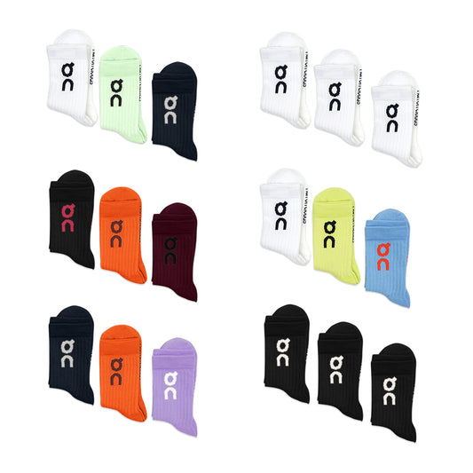 On Cloud Logo Mid Socks 3-Pair Pack