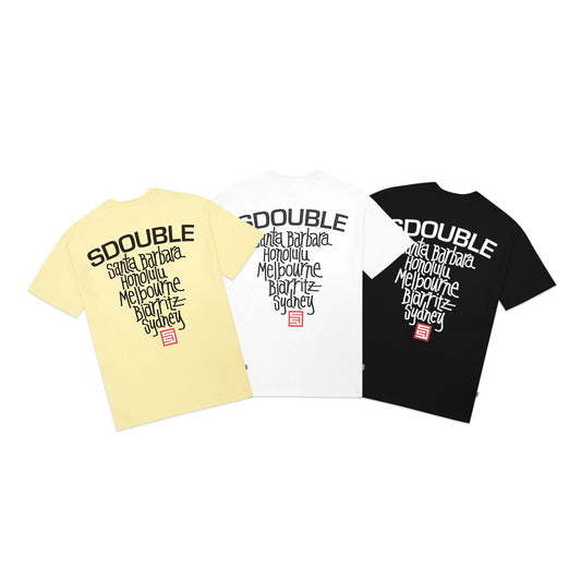 SDOUBLE Cities Text T-Shirt