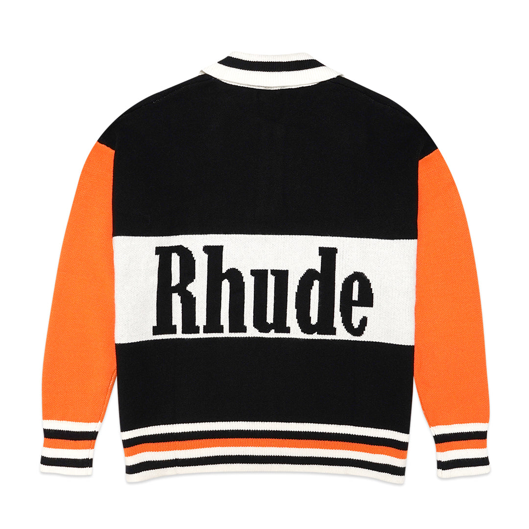 Rhude X McLaren Color Block Long Polo Sweater