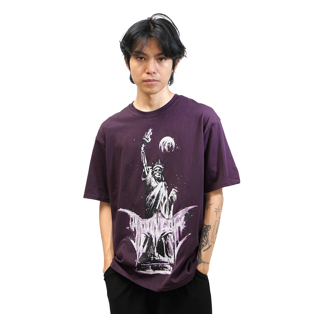 YOUNGLA Liberty Graphic T-Shirt