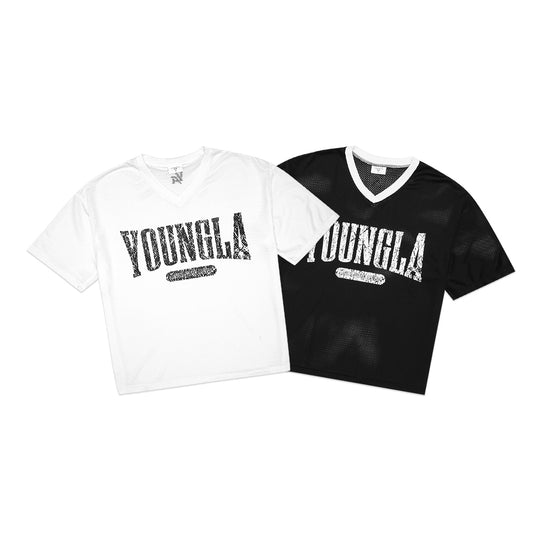 YOUNGLA Varsity Football Jersey T-Shirt