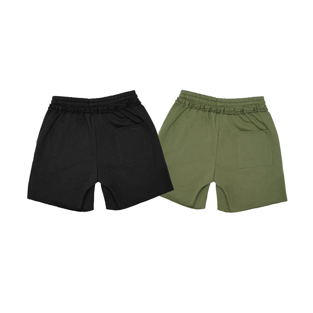 YOUNGLA Deconstructed Terry Shorts